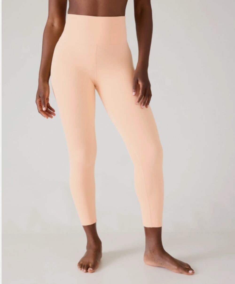 ATHLETA Elation Ultra High Rise 7/8 Leggings Elastic Waist Pale Peach Womens S